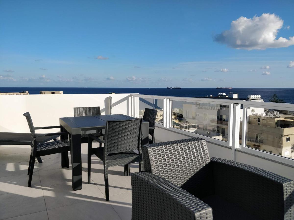 Sea View Penthouse With Large Terrace Irom1-1 Διαμέρισμα Marsaskala Εξωτερικό φωτογραφία